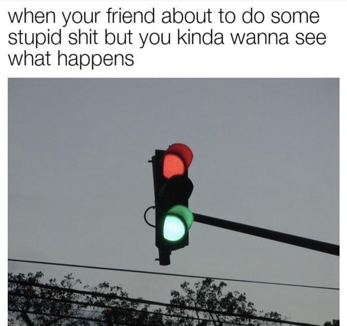 Funny. bestfriends. traffic light. meme. 