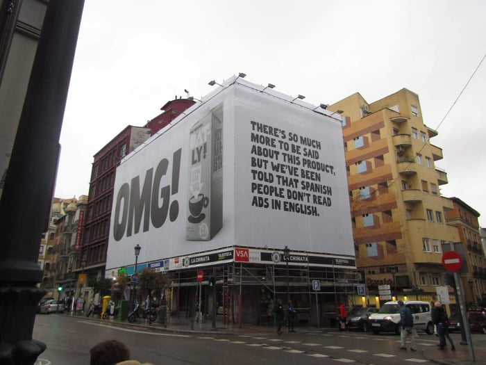 Saw this ad in Madrid yesterday