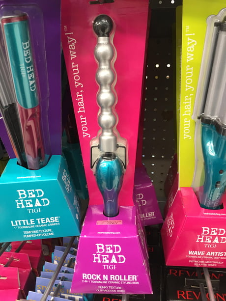 More Fun With The Little Pink Stickers Looks Closely Butt Seriously The Shape Of This Curling Iron 9gag