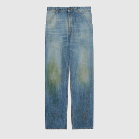 how to get grass stains out of light blue jeans