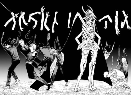 Just read through Chainsaw Man, pretty great stuff. Anyone know of other  series with particularly disturbing monster designs? - 9GAG