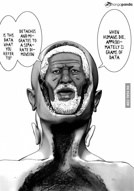 Just Found God I Mean Morgan Freeman When I Searching For Some Manga Gantz 9gag