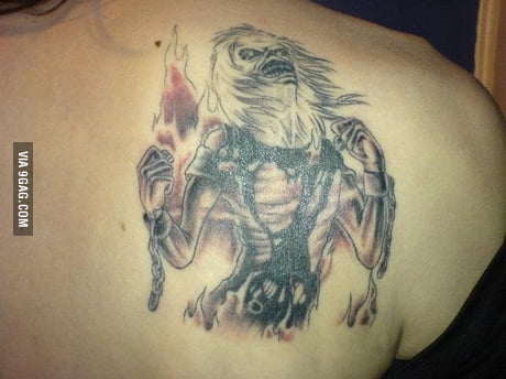 Eddie Iron Maiden tattoo,Eddie killers tattoo by Lonis #lonistattoo  www.lonistattoo.com | Athen
