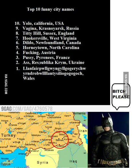 Best City Names Ever 9gag