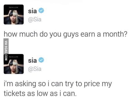 I Don T Need No Money As Long As I Keep Dancing 9gag sia come on, come on, turn the radio on it's saturday and i won't be long gotta paint my nails, put my high heels on it's saturday and i won't be long. 9gag