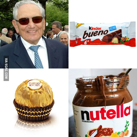 Michele Ferrero the creator of Nutella Kinder Ferrero Rocher