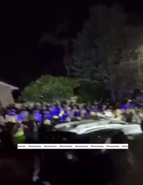 People outside the church in Australia demands the stabber handed over to them