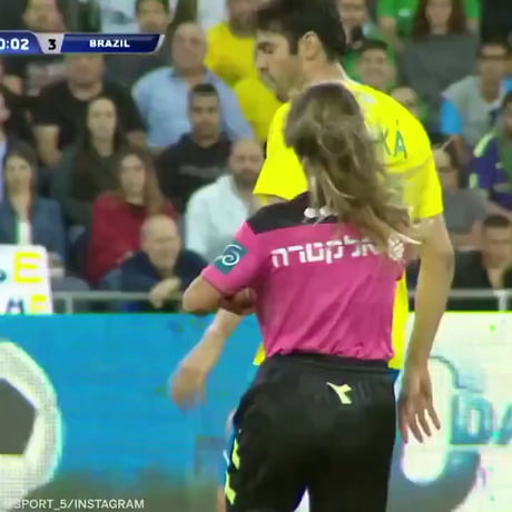First a yellow card, then a selfie. Kaka is a nice guy.