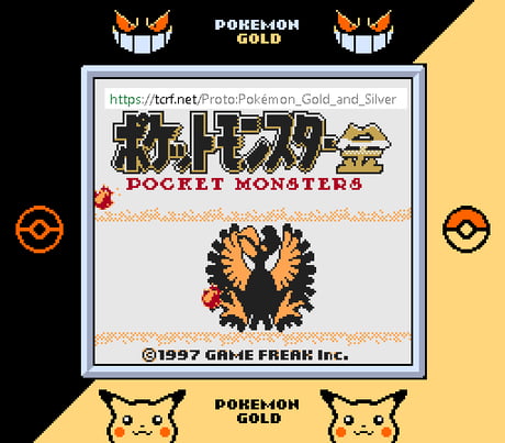 A BETA DE POKÉMON GOLD E SILVER +DOWNLOAD 