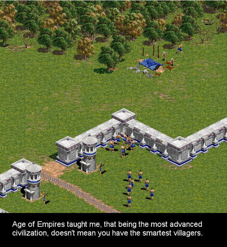 Stupid Villagers In Age Of Empires 1 9gag