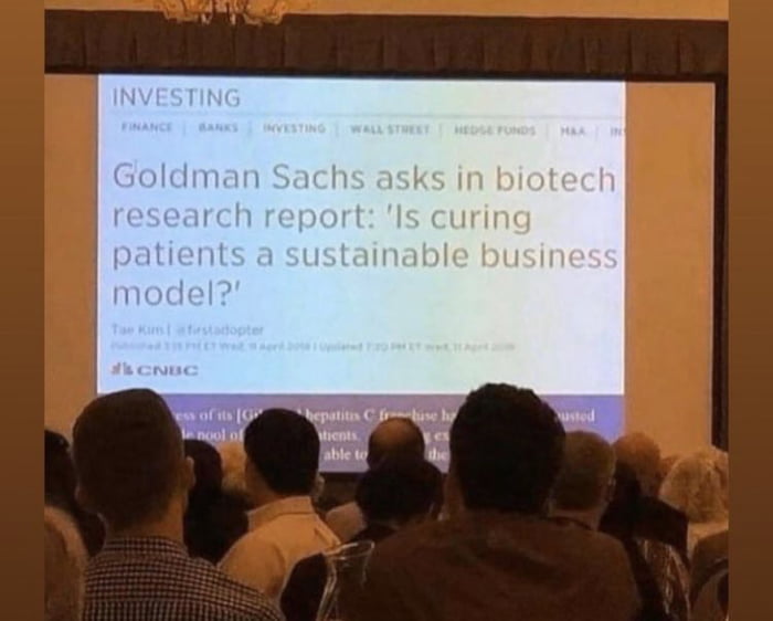 Goldman Sachs asking the real questions