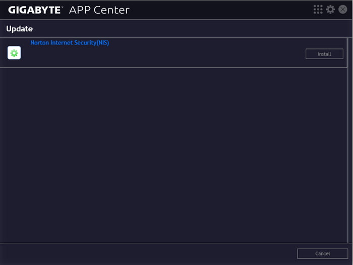 Gigabyte App Center Is Trying to Have Me Install Norton as an "Update