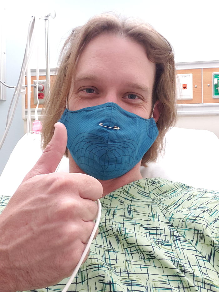 Getting hooked up for heart surgery round 2! Send me the good vibes internet strangers!