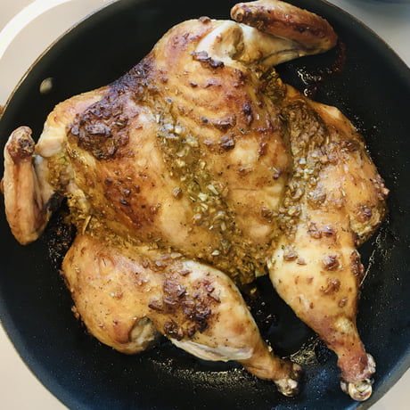 Jacques Pepin S Roast Chicken With Garlic Mustard Sauce 9gag