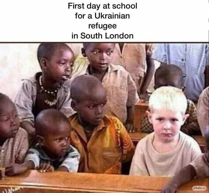 First day at the London School for a Ukrainian refugee 9GAG