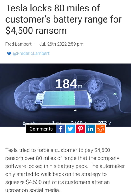 Why I will never buy a Tesla.