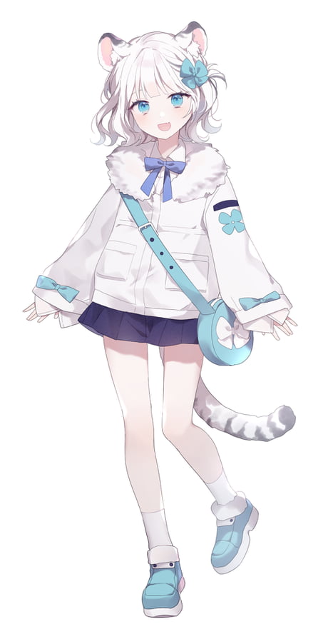 anime white tiger girl