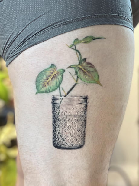 Thought that ya'll would appreciate my houseplant tattoo! : r/houseplants