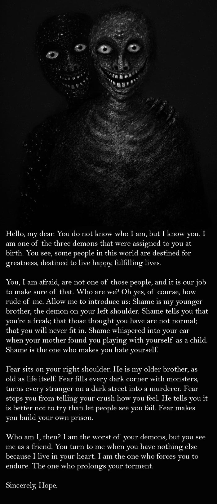 Horror 11 - personal demons. - 9GAG