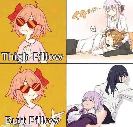 Thigh shop pillow anime