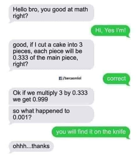 But what kind of cake?