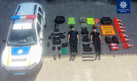 To a guy who posted a Dutch Police kit. Here is the Ukrainian one.