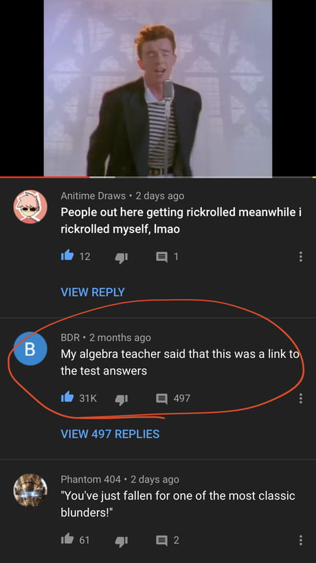 This madlad rickrolls  themselves - 9GAG