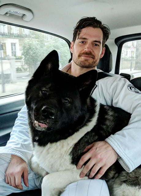 Henry Cavill and his dog Kal-El - 9GAG