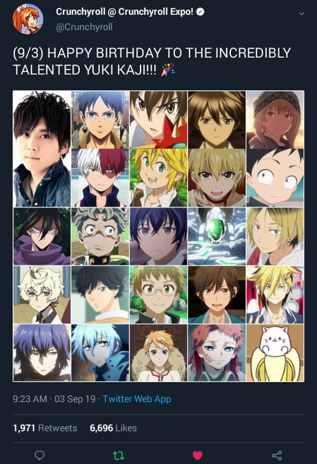 Happy Birthday, Yuki Kaji - 9GAG Happy Birthday, Yuki Kaji - 9GAG