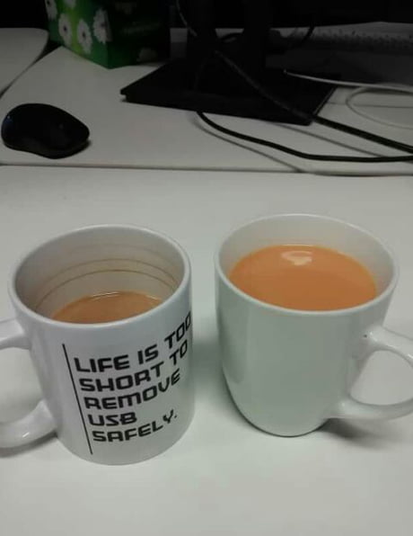 When You Forget You Have Half A Cup Of Coffee Left And Make A Cup Of Tea 9gag