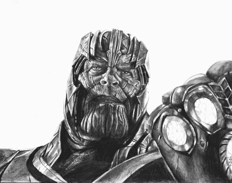 Learn How to Draw Thanos Marvel Comics Step by Step  Drawing Tutorials
