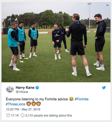 Harry Kane Reveals His Secret To Staying Chilled At The World Cup Fortnite 9gag