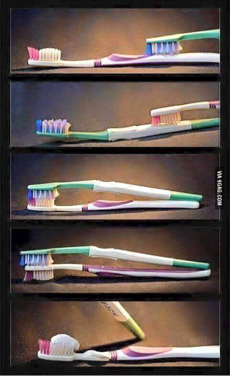 Sex with toothbrush 😂🌏 9GAG 