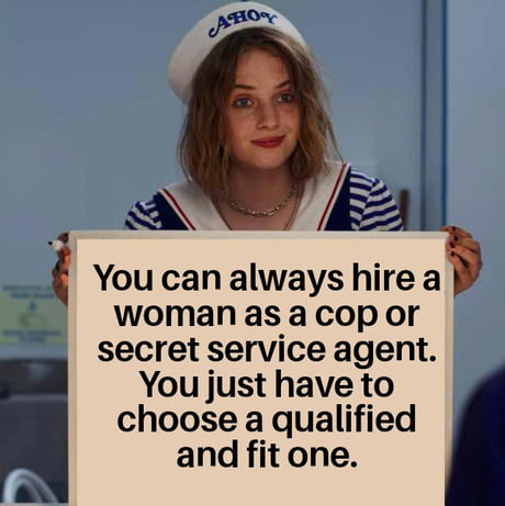 Really don't understand this. Why all the female hires in every sector must be incompetent and fat?