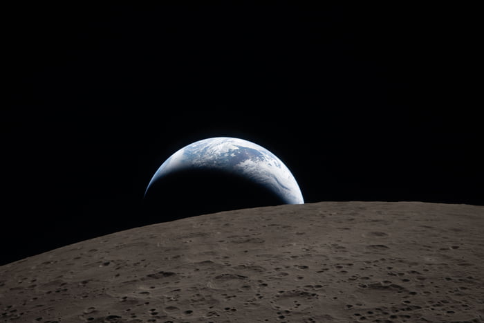 Amazing Pic of Earth from the moon’s far side, captured during NASA’s Artemis II