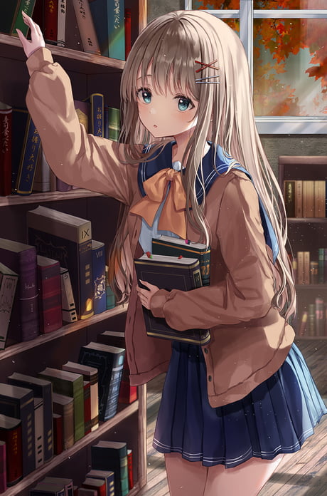 Anime Girl Reading: Over 187 Royalty-Free Licensable Stock Vectors & Vector  Art | Shutterstock