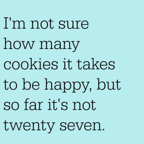 How many cookies does it take ...