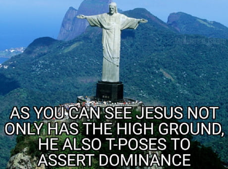 T pose to show your dominance - 9GAG