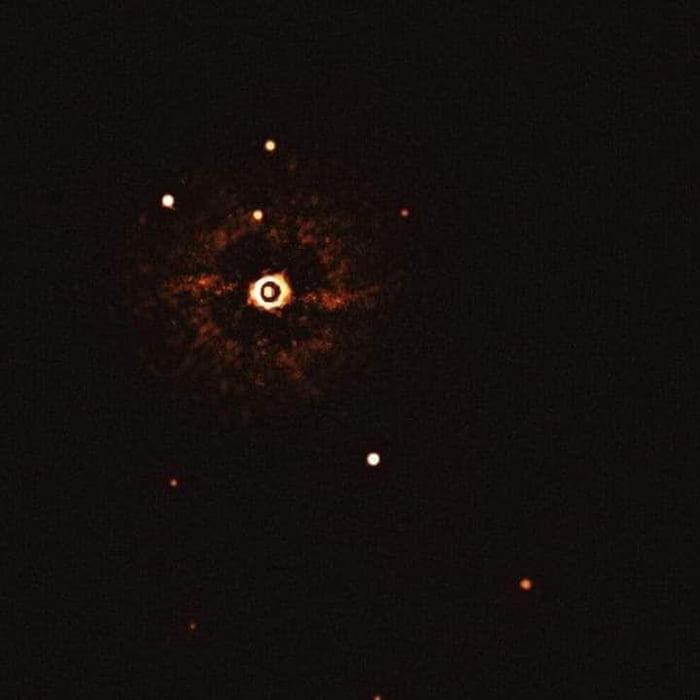 You are Looking the first Image of another solar system