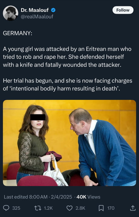 Left wing Germany will not let you defend yourself against foreign invaders