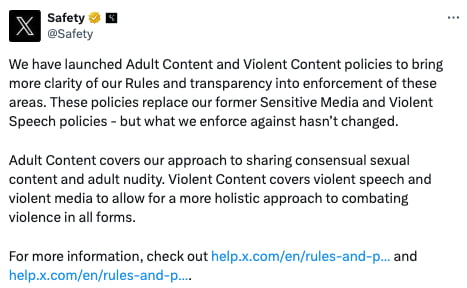 X/Twitter Is Officially Allowing Porn And Other Adult Content - 9GAG
