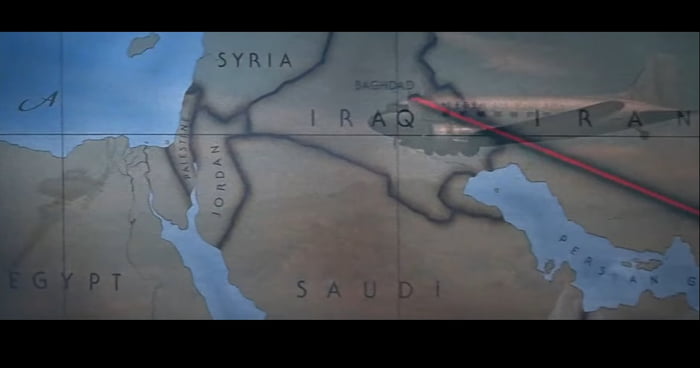 Indiana Jones and the Raiders of the Lost Ark. Flight map. 1981. - 9GAG