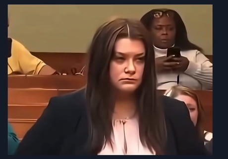 The way her expression changes in a split second…