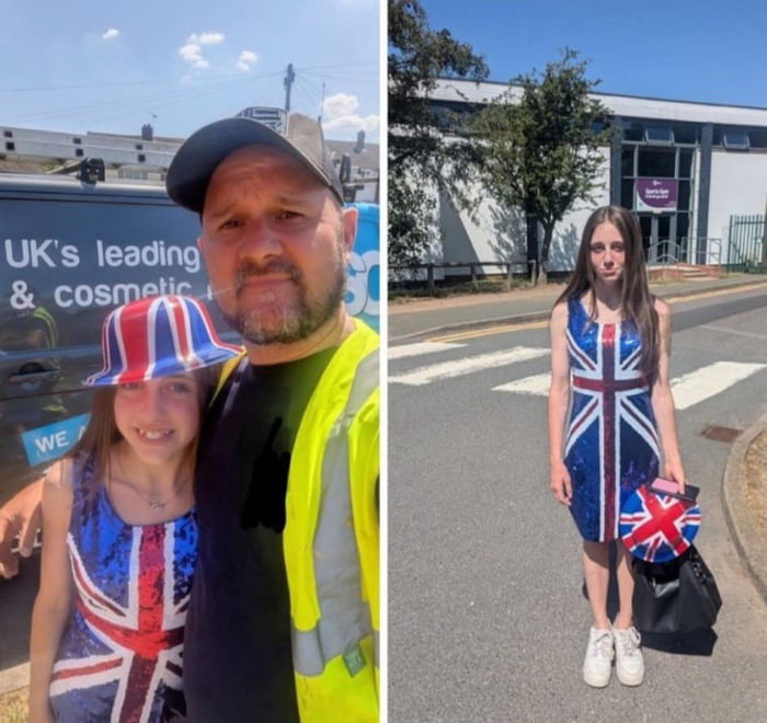 π¬π§ A 12-year-old girl was sent home on Cultural Diversity Day for wearing clothes celebrating British culture.