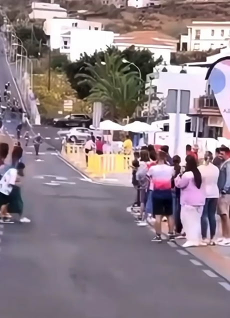 Just trying to win the race, oops