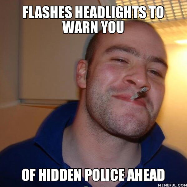 Is It Against The Law To Flash Your Headlights To Warn Of Police at