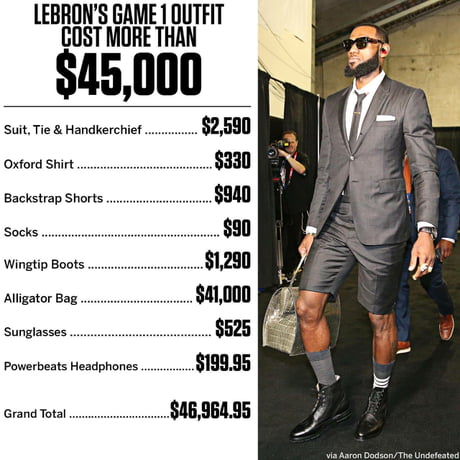 lebron suit shorts cost