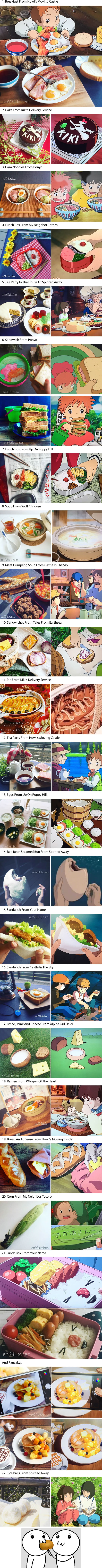 Japanese Woman Recreates The Delicious Food From Studio Ghibli Films