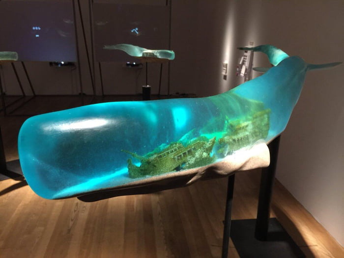 This whale sculpture
