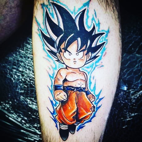 Goku ssj4 tattoo by nicklimpz  Dragon ball tattoo New school tattoo  Warrior tattoo